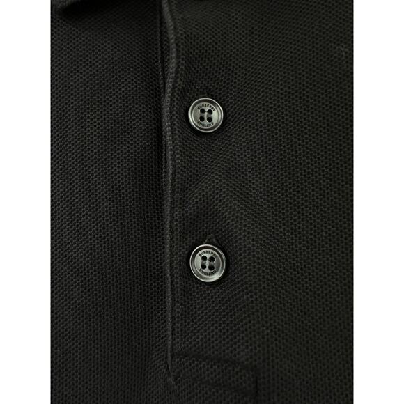Burberry Black Stonely Logo Tape Cotton Pique Men's Polo Shirt Size SP - Picture 9 of 16